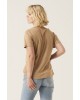 Garcia Jeans women's T-shirt with a V neckline (G10005-1145-TANNIN-BEIGE)