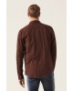 Men's long-sleeved shirt Garcia Jeans (H11284-3524-SUNBURN-BROWN)