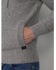 Men's pullover with a drawstring hood Petrol Industries (M-3010-KWH212-5110-DARK-SLATE-GREY)