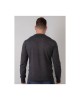 Men's pullover with a round neckline Petrol Industries (M-3010-KWR201-9999-BLACK-GREY)