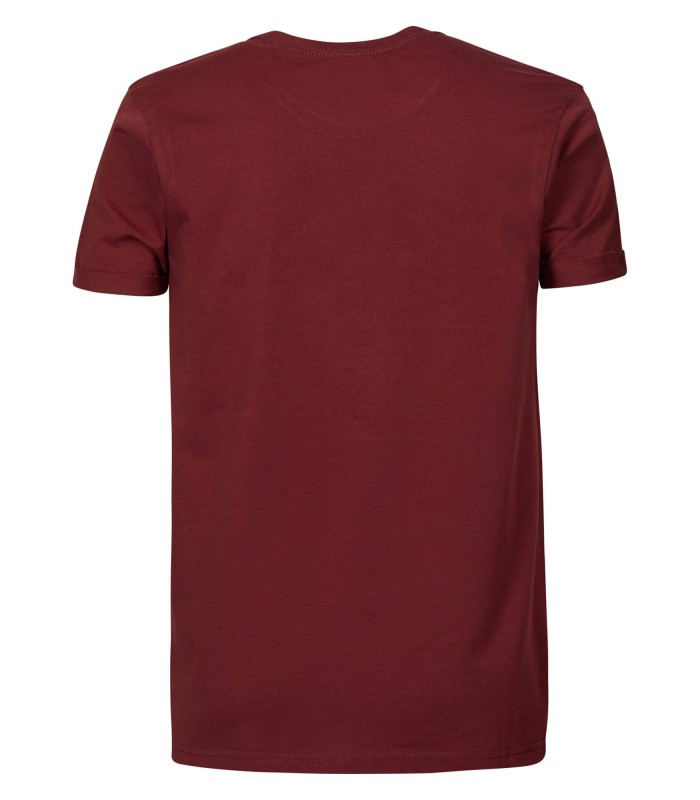 Petrol Industries men's T-shirt with round neckline M-3010-TSR6260-3151-RUSSET-RED)