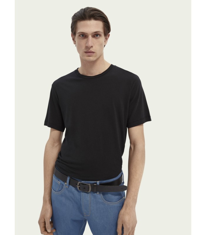 Men's T-shirt with a round neckline Scotch & Soda(160851-0008-BLACK)