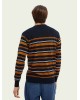 Men's striped pullover with a round neckline Scotch & Soda (162398-0217-COMBO-A-BLUE)
