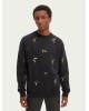 Men's sweatshirt with a round neckline Scotch & Soda (163925-0217-BLACK)
