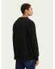Men's long-sleeved T-shirt with a round neckline Scotch & Soda (163960-0008-BLACK)