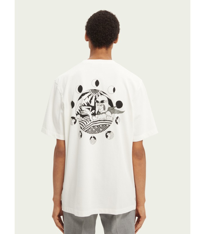 Men's T-shirt with a round neckline Scotch & Soda(163973-0003-ECRU)