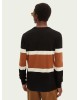 Men's striped pullover with a round neckline Scotch & Soda (164023-0218-COMBO-B-BLACK)