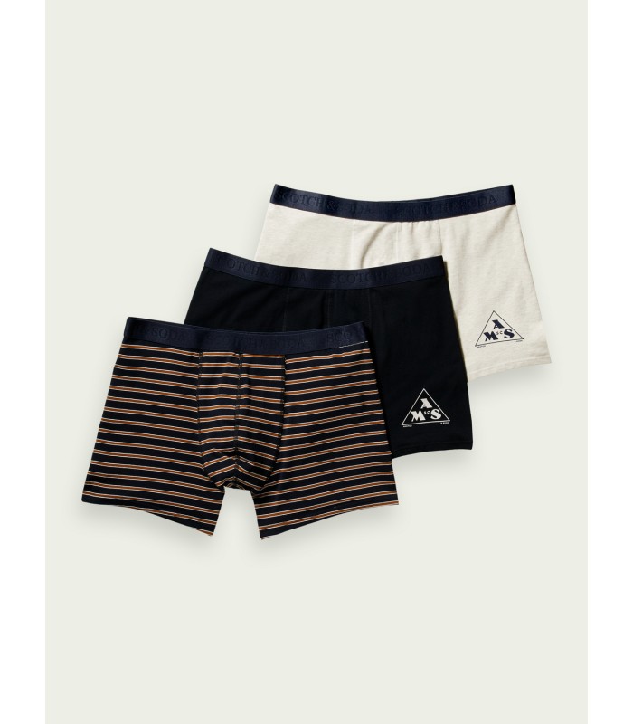 Men's boxer shorts (3pack) Scotch & Soda (164143-0218-COMBO-B-MULTICOLOUR)