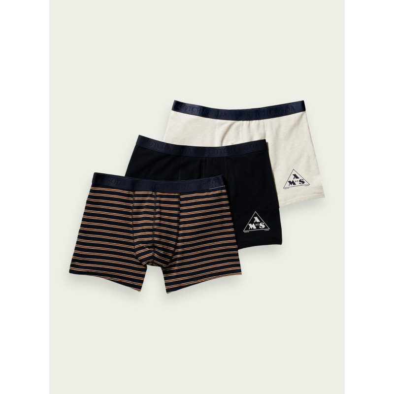 Men's boxer shorts (3pack) Scotch & Soda (164143-0218-COMBO-B-MULTICOLOUR)