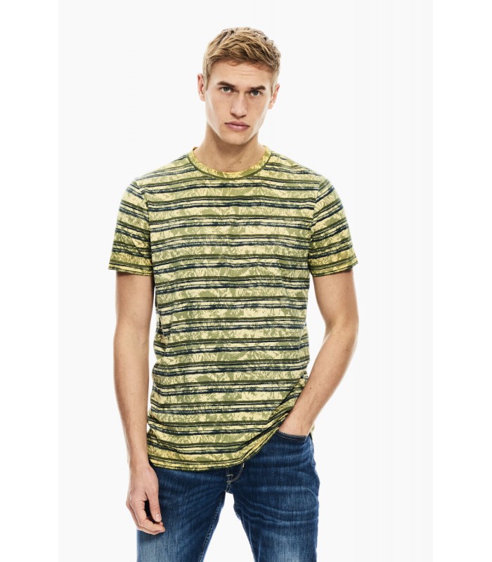 Garcia Jeans men's T-shirt with round neckline (C11005-3326-SUNSET-YELLOW)