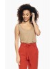 Garcia Jeans women's sleeveless top (D10018-3556-TAN-BEIGE)