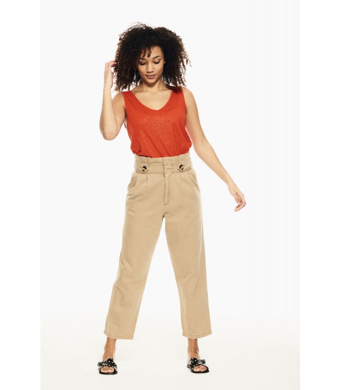 Garcia Jeans women's sleeveless top (D10018-595-FIESTA-RED)