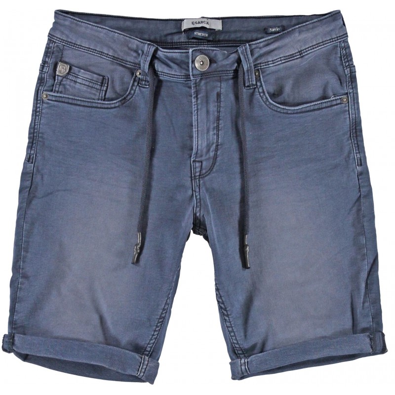 Garcia Jeans men's jeans elastic Bermuda with zipper (GS110358-292-DARK-MOON-BLUE)