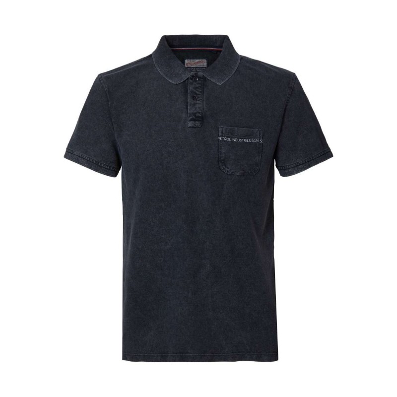 Men's polo T-shirt Petrol Industries (M-1010-POL912-9999-BLACK)