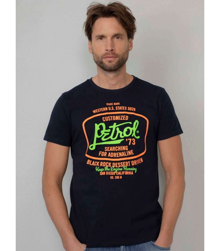 Petrol Industries men's T-shirt with round neckline (M-1010-TSR605-5110-DARK-NAVY)