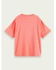 T-shirt γυναικείο με στρογγυλή λαιμόκοψη Scotch & Soda (161700-0406-CORAL)