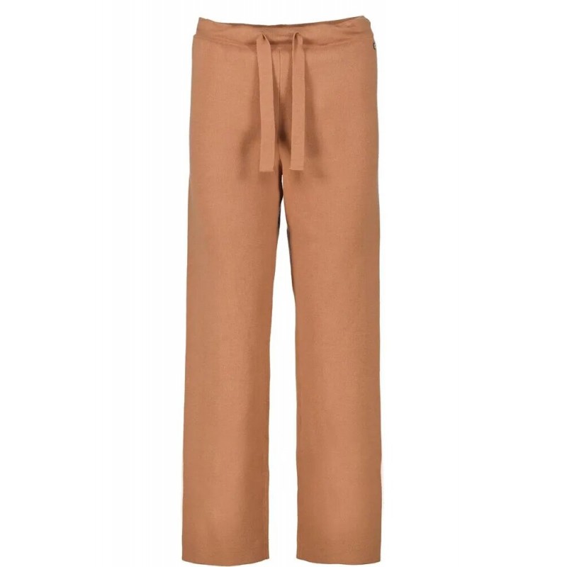 Women's regular fit trousers with waistband and drawstrings Garcia Jeans (T20318-269-BURNT-SAND-BROWN)