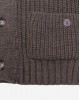 Gianni Lupo men's knitted cardigan with buttons (BW907-MUD-BROWN)