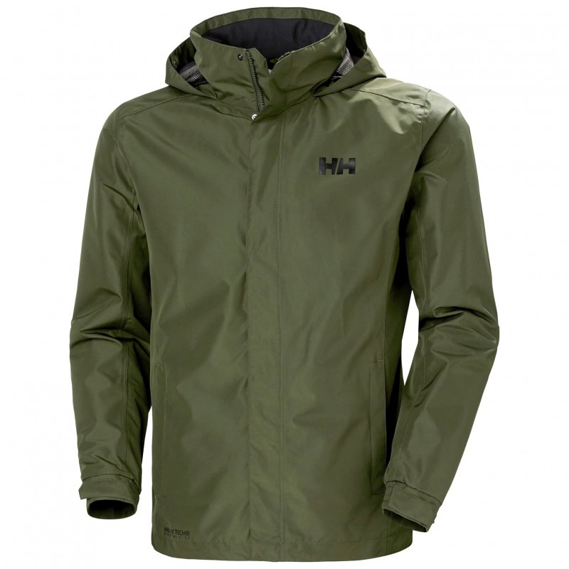 Men's hooded rain jacket Helly Hansen (662643-431-UTILITY-GREEN)
