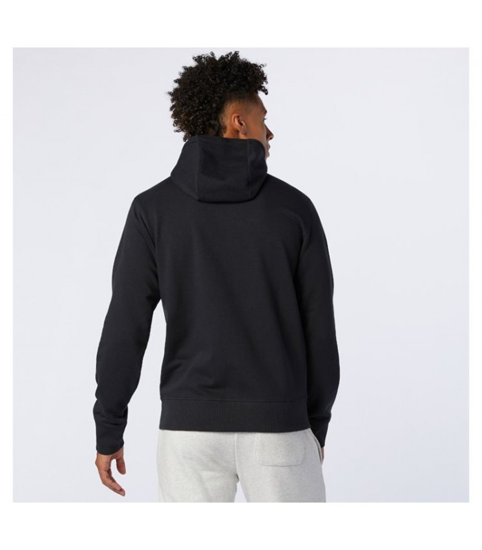 New Balance men's hooded sweatshirt with zip (MJ03558-BK-BLACK)
