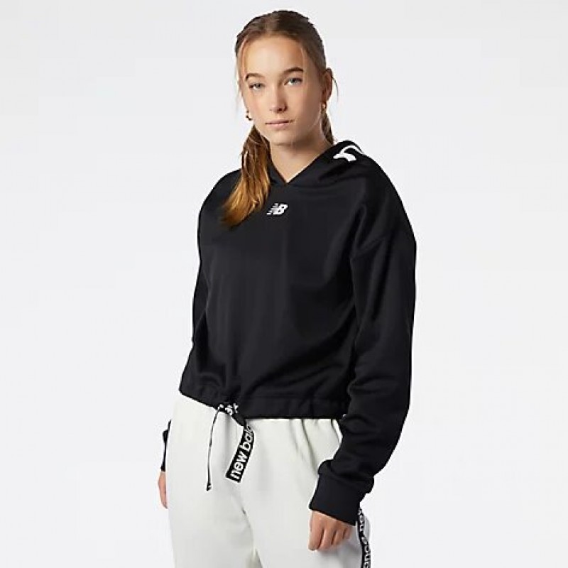 Women's performance hoodie New Balance (WT13175-BK-BLACK)