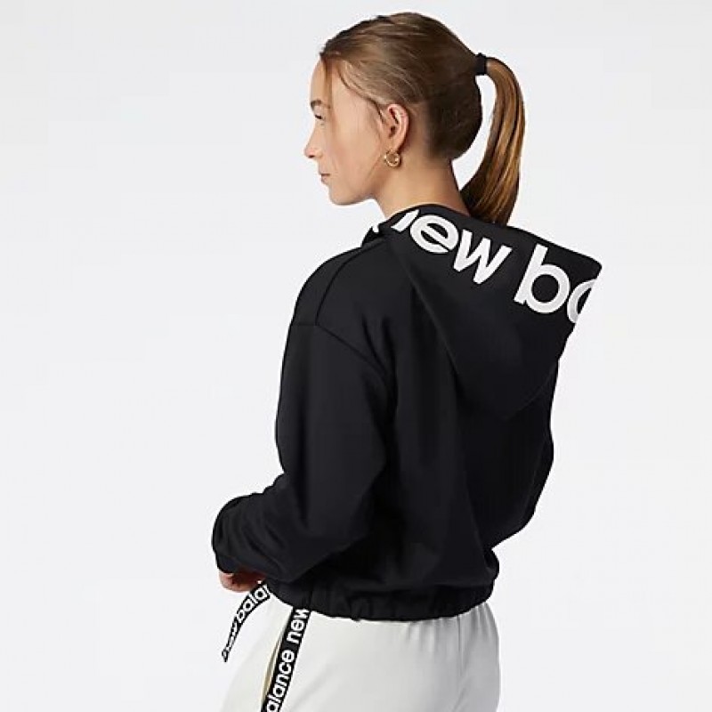 Women's performance hoodie New Balance (WT13175-BK-BLACK)