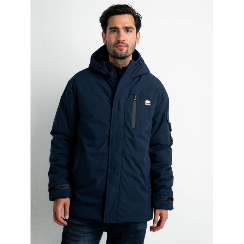 Men's hooded winter jacket Petrol Industries (M-3020-JAC104-5107-DARK-SAPHIRE-BLUE)