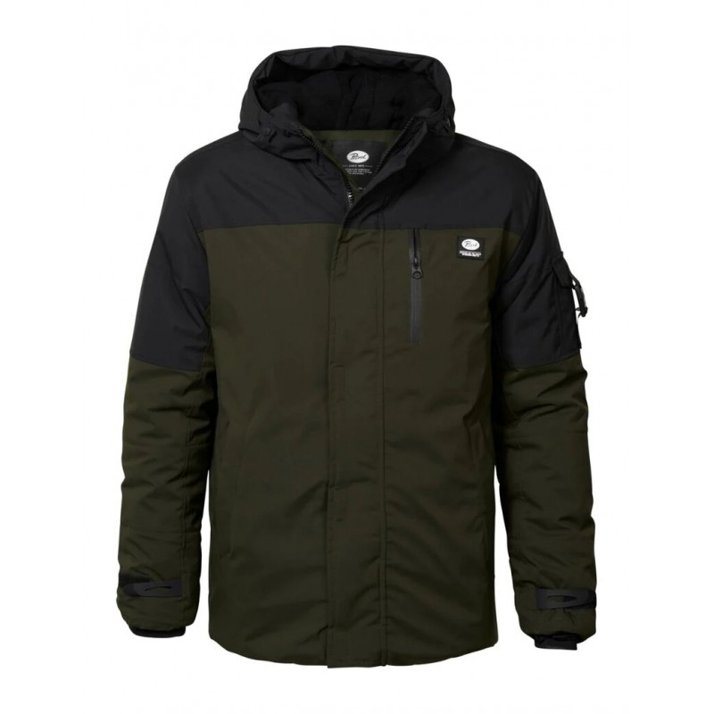 Men's hooded colourblock jacket Petrol Industries (M-3020-JAC113-6143-FOREST-NIGHT-GREEN)