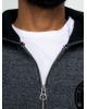 Petrol Industries men's hoodie with zip closure (M-3020-SWH315-9999-BLACK)