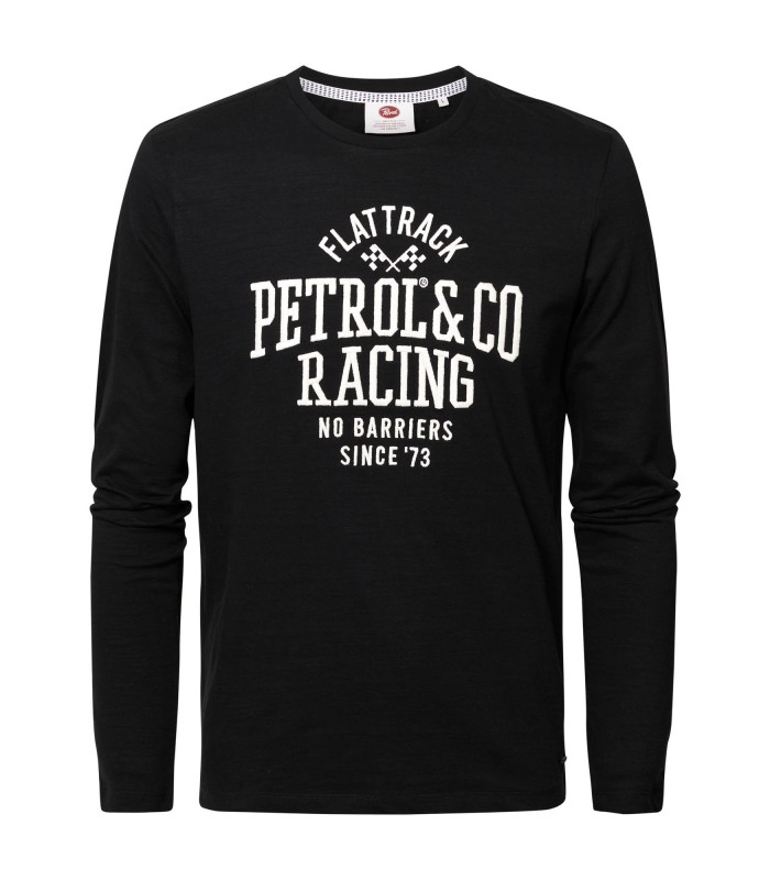 T-shirt ανδρικό μακρυμάνικο με στρογγυλή λαιμόκοψη Petrol Industries (M-3020-TLR651-9999-BLACK)