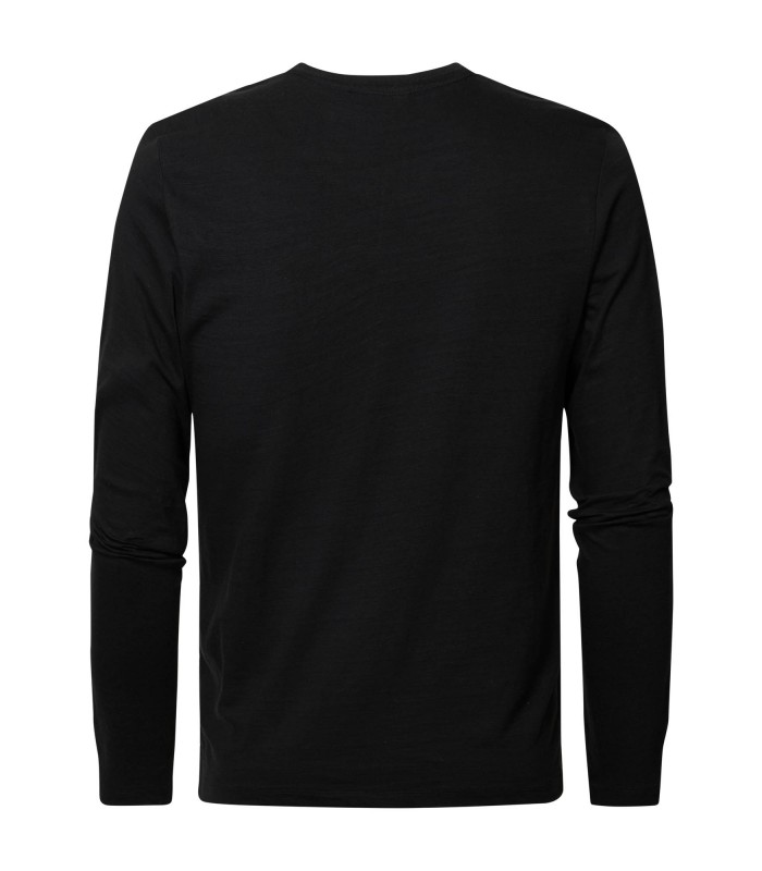 T-shirt ανδρικό μακρυμάνικο με στρογγυλή λαιμόκοψη Petrol Industries (M-3020-TLR651-9999-BLACK)