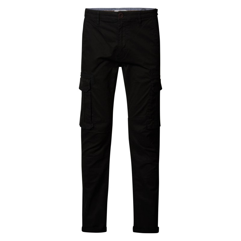 Men's tapered fit cargo trousers Petrol Industries (M-3020-TRO581-9999-BLACK)