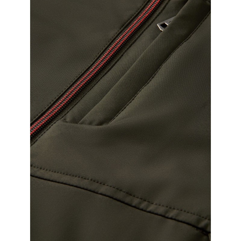 Men's hooded soft-shell jacket Scotch & Soda (167305-0360-MILITARY)