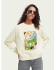 Women's raglan sweatshirt Scotch & Soda (167859-0003-ECRU)