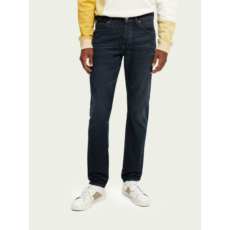 Men's mid-rise slim tapered fit jeans Scotch & Soda (168508-4921-SKYGAZER-BLUE)