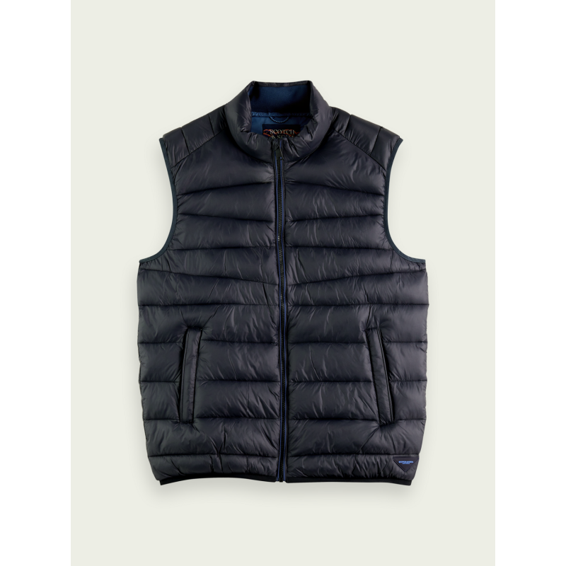 Men's lightweight puffer vest Scotch & Soda (169743-0002-NIGHT-BLUE)