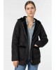 Tiffosi women's mouton jacket with hood (10046934-PRIMITIVE-000-BLACK)