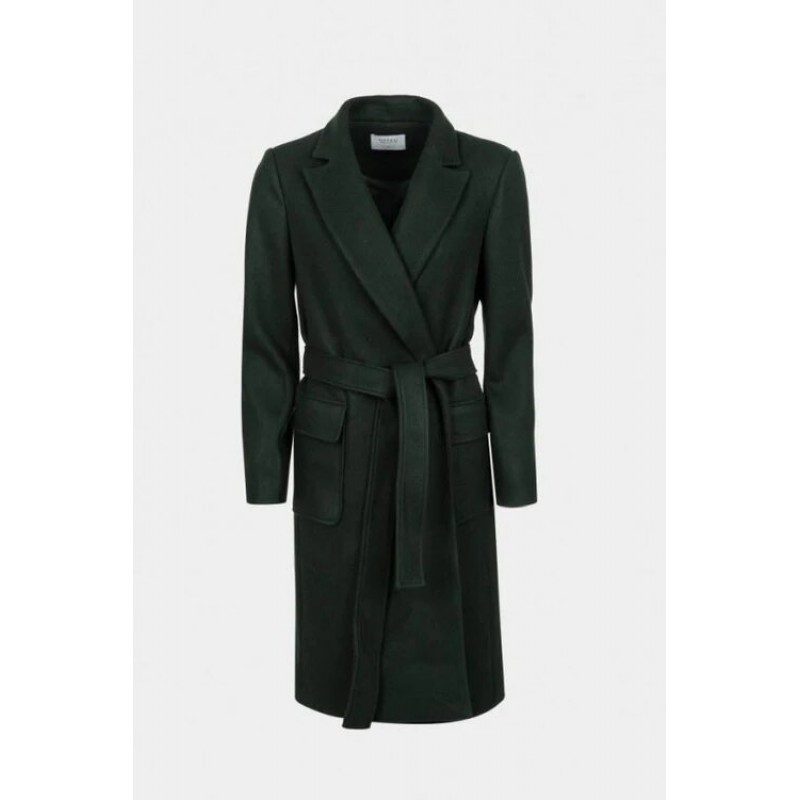 Tiffosi women's coat with belt (10047174-COMPI-868-GREEN)