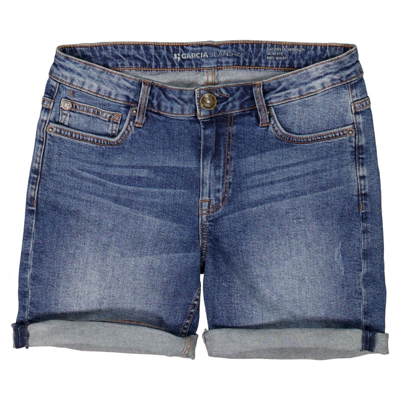 Women's denim shorts Garcia Jeans (272-6101-DARK-USED-BLUE)