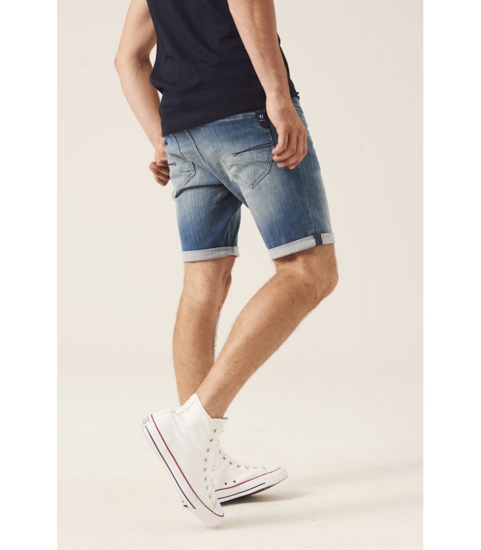 Garcia Jeans men's denim shorts with zipper (695-7641-MEDIUM-USED-BLUE)