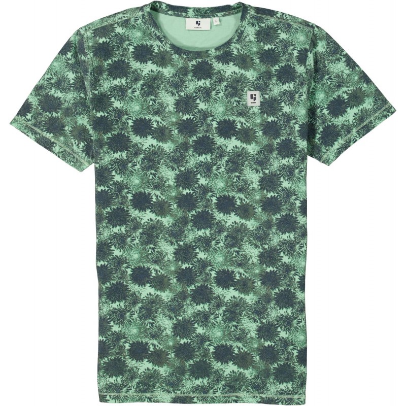Men's fullprint T-shirt with a round neckline Garcia Jeans (N21205-3707-PISTACHIO-GREEN)