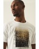 T-shirt ανδρικό με στρογγυλή λαιμόκοψη Garcia Jeans (O21002-50-WHITE)