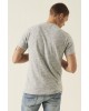 Men's T-shirt with buttons and a round neckline Garcia Jeans (O21009-292-DARK-MOON-BLUE)