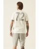 Men's T-shirt with a round neckline Garcia Jeans (P21209-50-WHITE)
