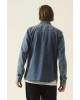 Men's long-sleeved denim shirt Garcia Jeans (Z1082-7905-MEDIUM-USED-BLUE)