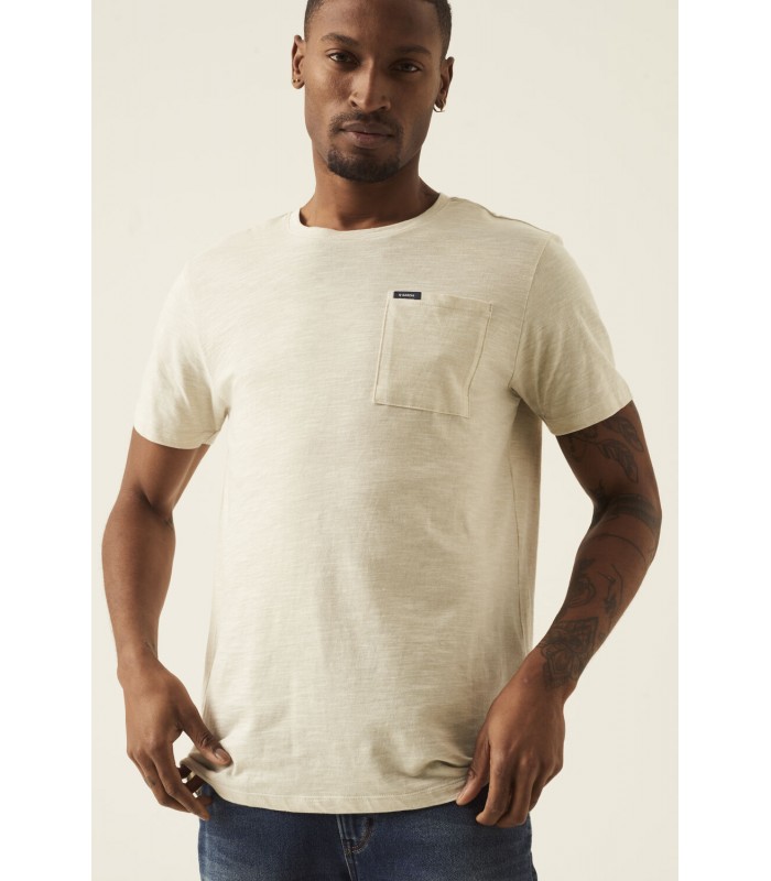 Men's T-shirt with a round neckline Garcia Jeans (Z1100-2768-KIT-BEIGE)