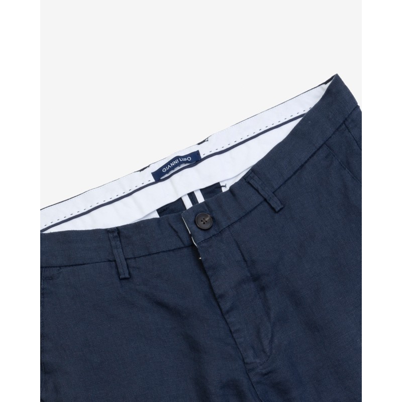 Men's linen shorts Gianni Lupo (GL5039BD-NAVY)