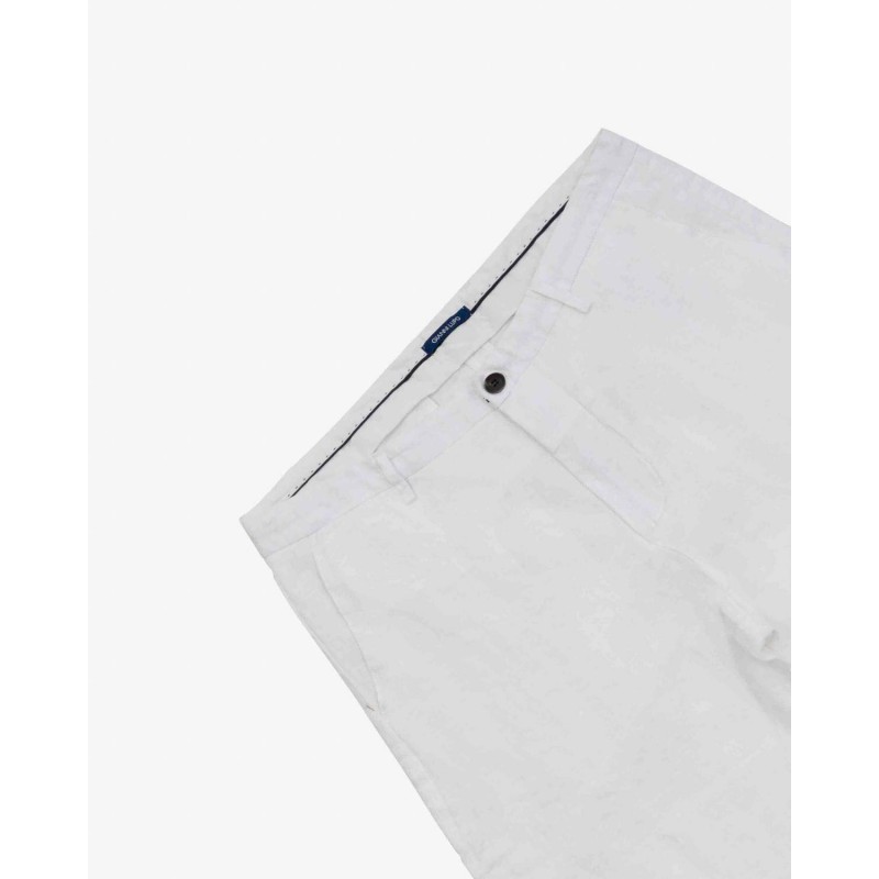 Men's linen shorts Gianni Lupo (GL5039BD-WHITE)