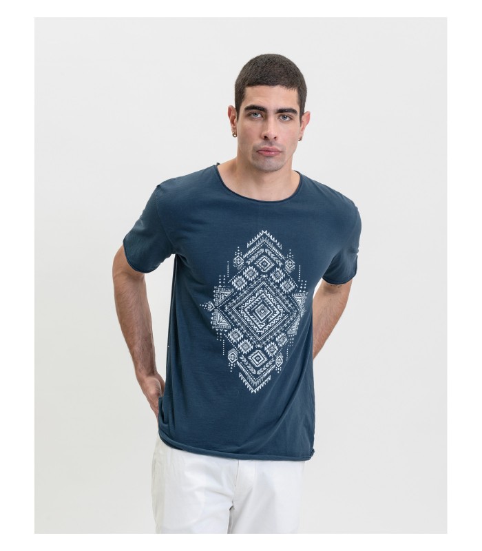 Men's T-shirt with a round neckline Gianni Lupo (MP107303-DEEP-BLUE)