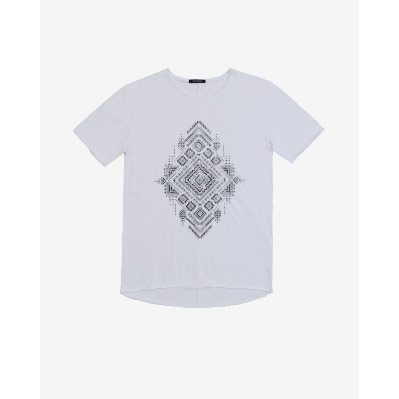 Men's T-shirt with a round neckline Gianni Lupo (MP107303-WHITE)